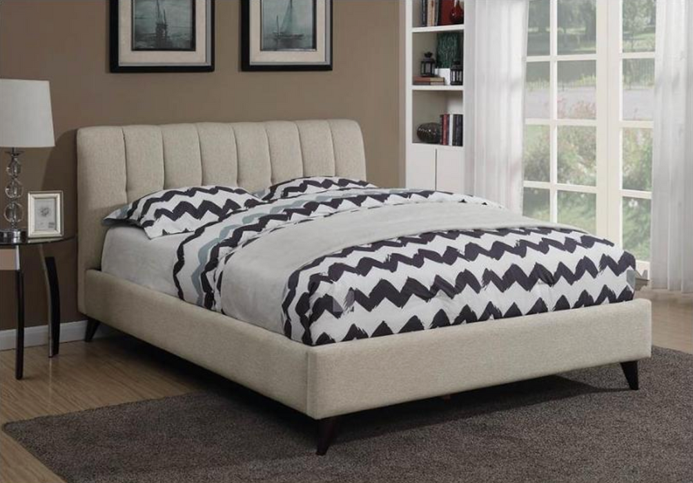 Portola Mid Century Modern Upholstered California King Platform Bed NEW CO-300754KW