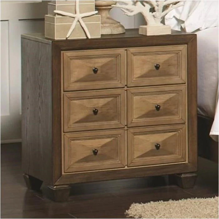 CLEARANCE 50% OFF Wheatland nightstand in honey/walnut finish by Coaster NEW CO-204602