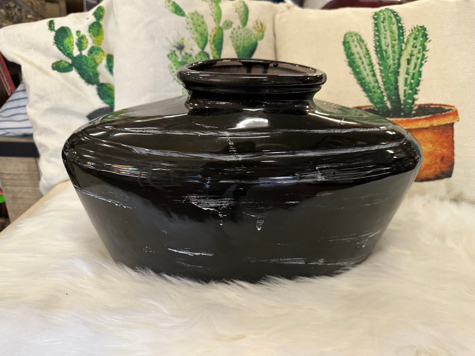 Black ceramic planters 30584
