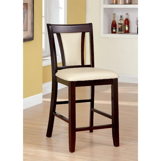 BRENT II Dark Cherry/Ivory Counter Ht. Chair (2/CTN)