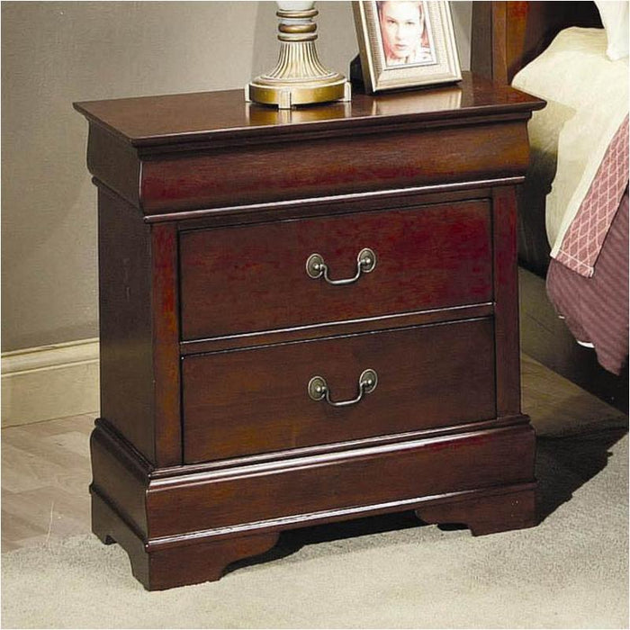 Louis Philippe Nightstand Night Stand in Cherry Finish NEW CO-200432