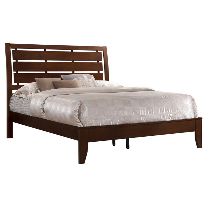 Serenity Rich Merlot California King Bed Red Brown NEW CO-201971KW
