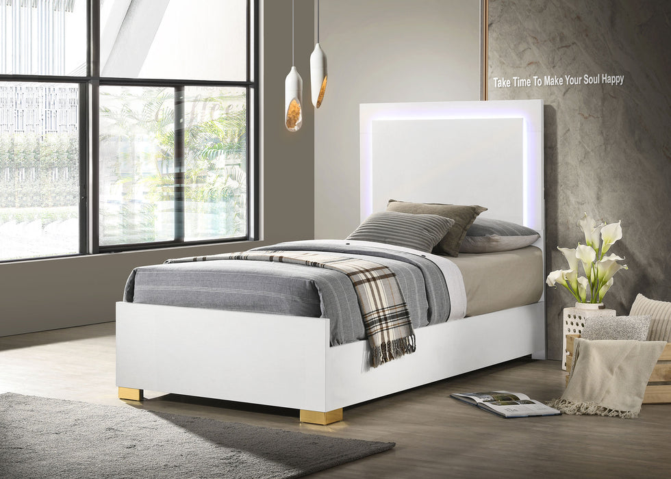 Marceline Panel Bed with LED Lighting