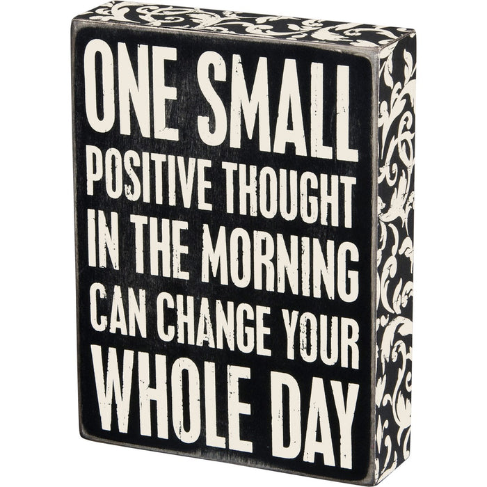 Positive Thought Box Sign NEW PK-22675