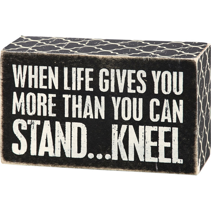 Kneel Box Sign NEW PK-25156