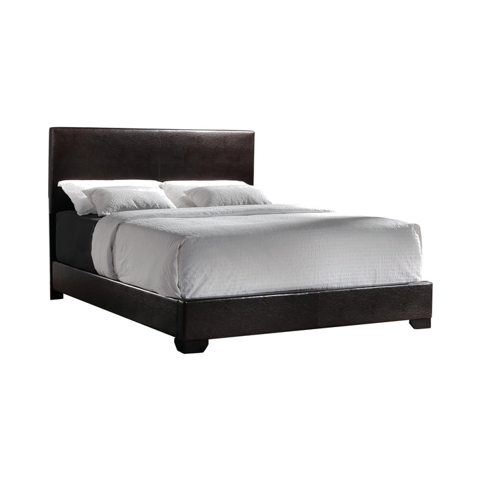 Conner upholstered dark brown leatherette twin bed NEW CO-300261T