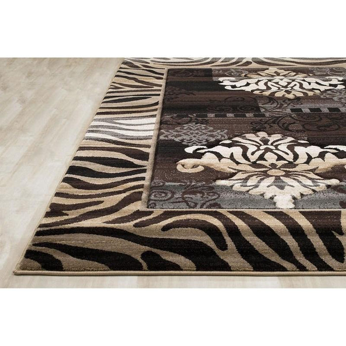 Persian Weavers Reflections 586 chocolate rug 5x7 NEW PW-R-586CH5x7