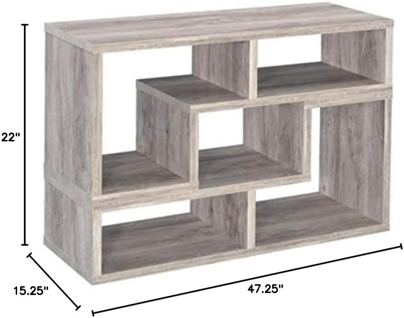 Bookcase/TV console grey NEW CO-802330