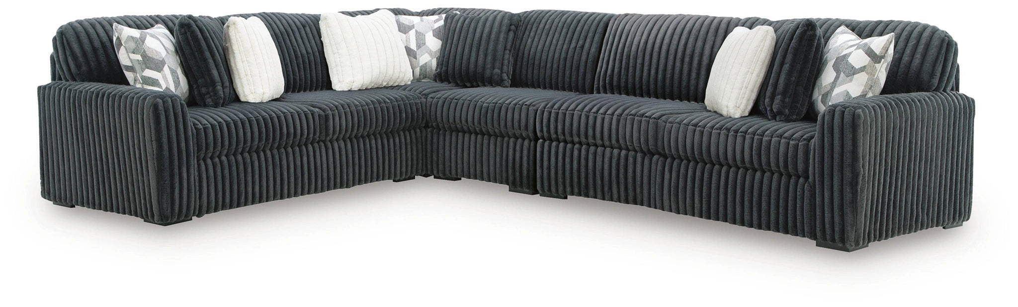 Midnight-Madness Sectional - Gunmetal