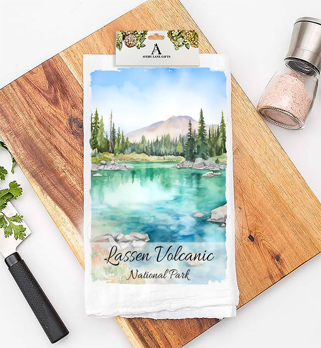 Lassen Volcanic National Park CA Flour Sack Tea Towel