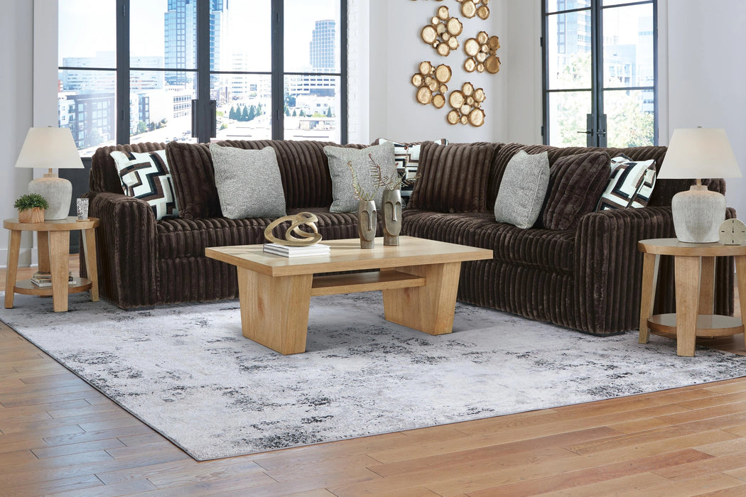 Midnight-Madness Sectional - Chocolate