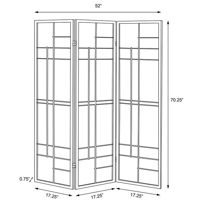 Katerina Three-Panel Room Divider