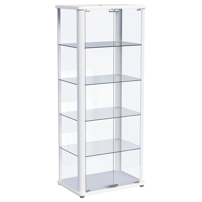 Aero Curio Cabinet with LED Lighting