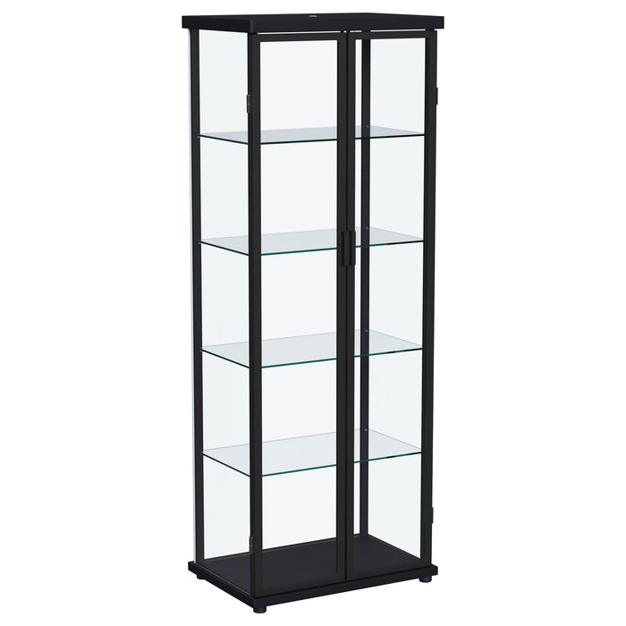 Aero Curio Cabinet with LED Lighting