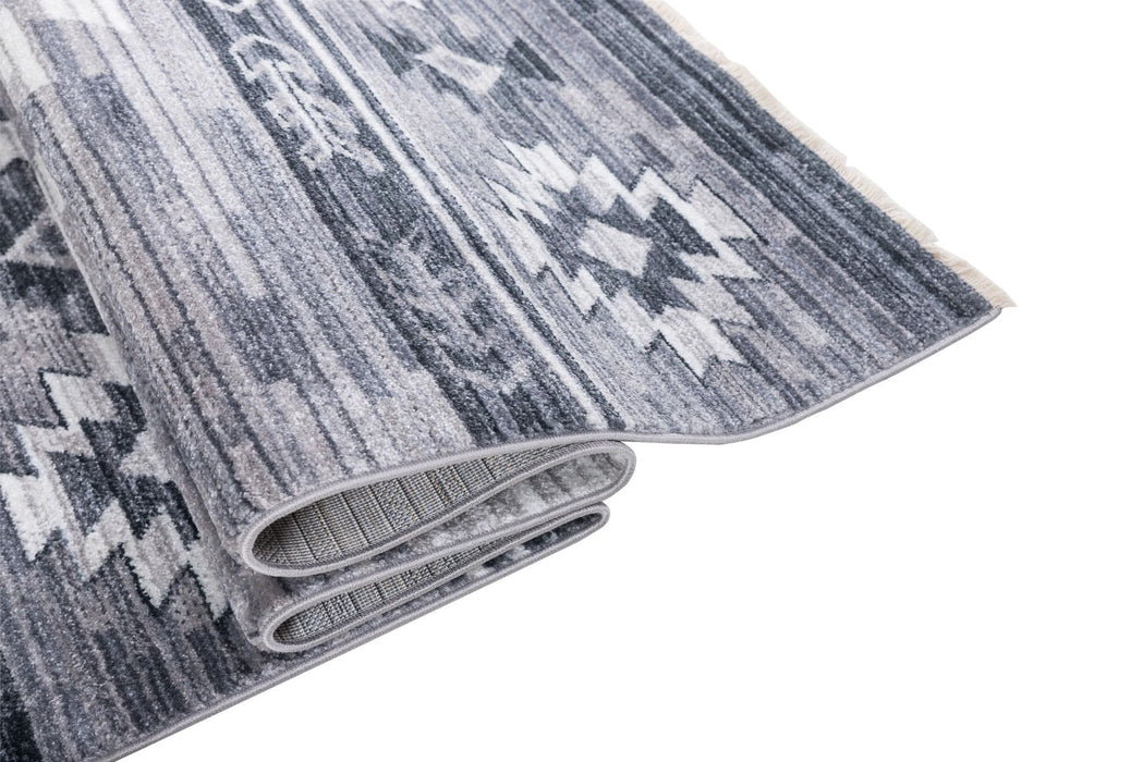 Persian Weavers Ashton 568 Southwestern Black Storm grey/gray rug 2x3 NEW PW-AS568BS2x3