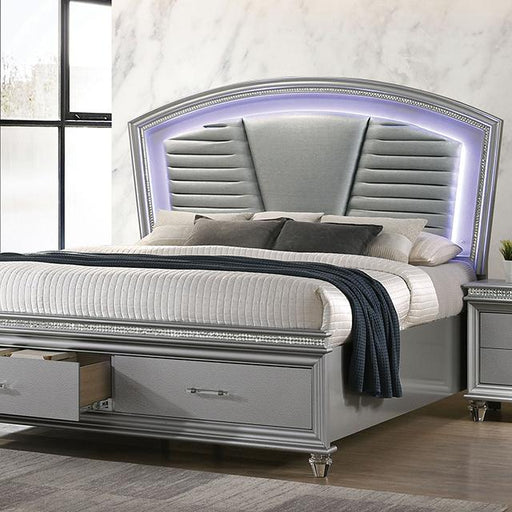 MADDIE Cal.King Bed, Silver image