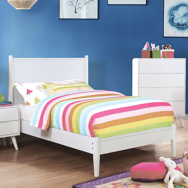 LENNART II White Twin Bed