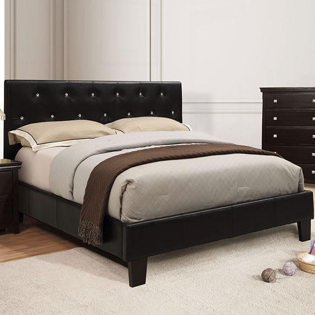 Velen Black Cal.King, E.King, Full, & Twin Bed Black & White