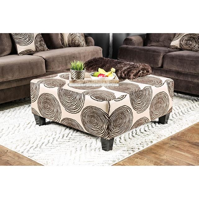 Bonaventura Brown Ottoman