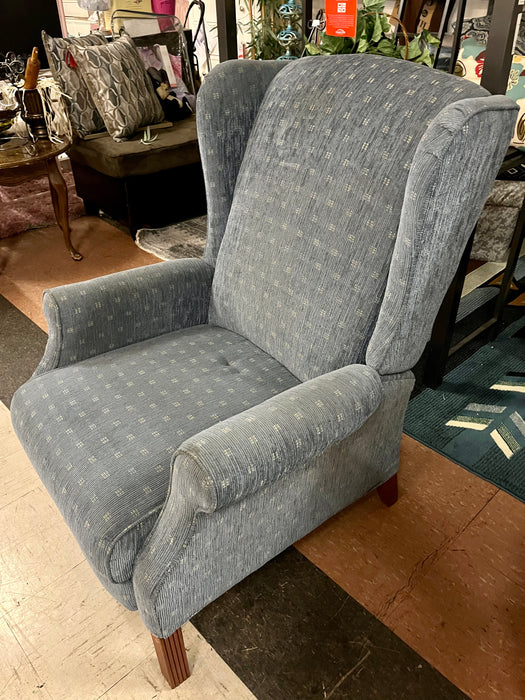 La-z-boy/LaZBoy/Lazy Boy blue wingback recliner chair 32043