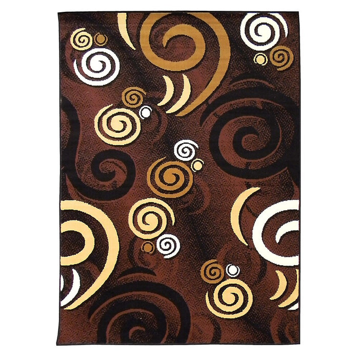 Persian Weavers Moderno 21 swirl rug 4x6 black NEW PW-MOD-12BK4x6