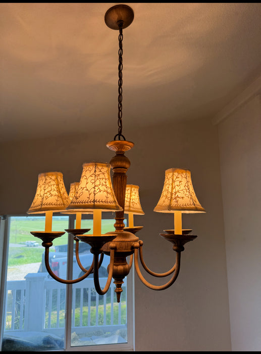 5 light chandelier hanging lamp fixture 33756