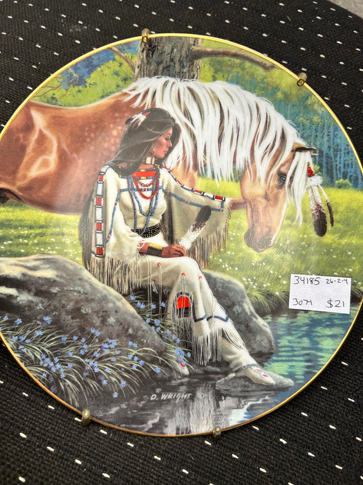"Prairie Flower" Hamilon Collectors plate 3557M by Daniel Wright  34185