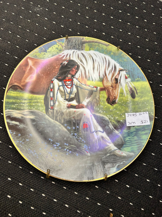 "Prairie Flower" Hamilon Collectors plate 3557M by Daniel Wright  34185