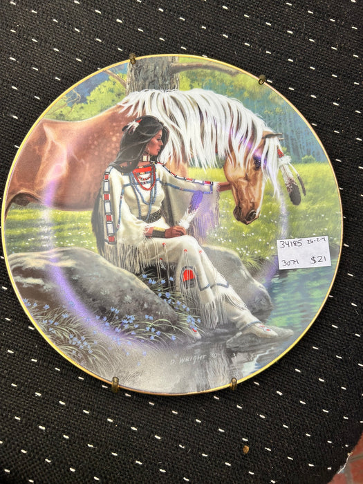 "Prairie Flower" Hamilon Collectors plate 3557M by Daniel Wright  34185