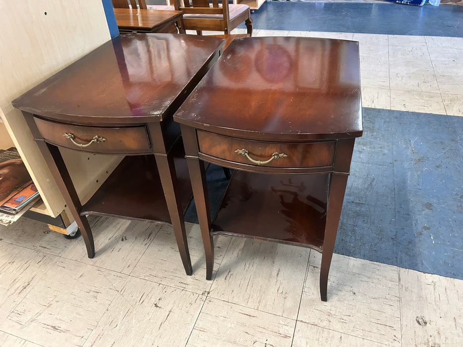 Imperial genuine mahogany one drawer end tables 34188
