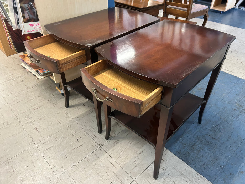 Imperial genuine mahogany one drawer end tables 34188