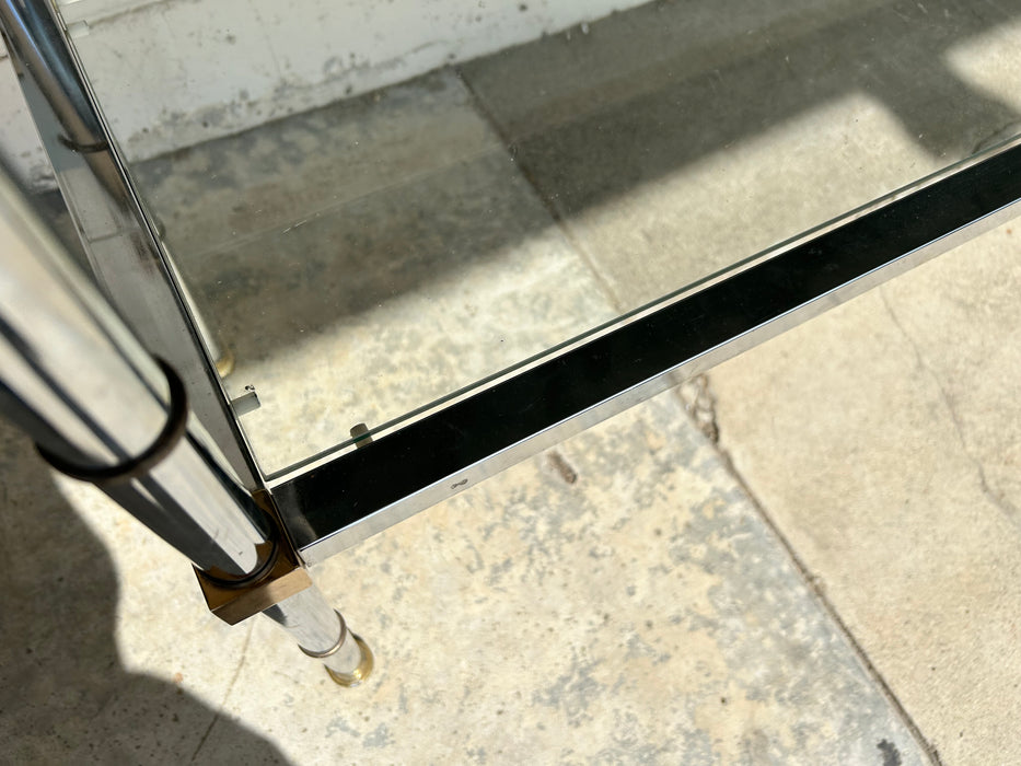 Metal/glass sofa/couch/entryway/hallway console table 34192