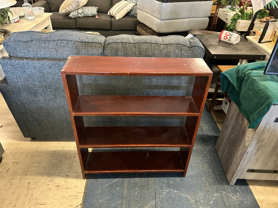 3 tier narrow wood bookcase/bookshelf/book case/shelf 34197