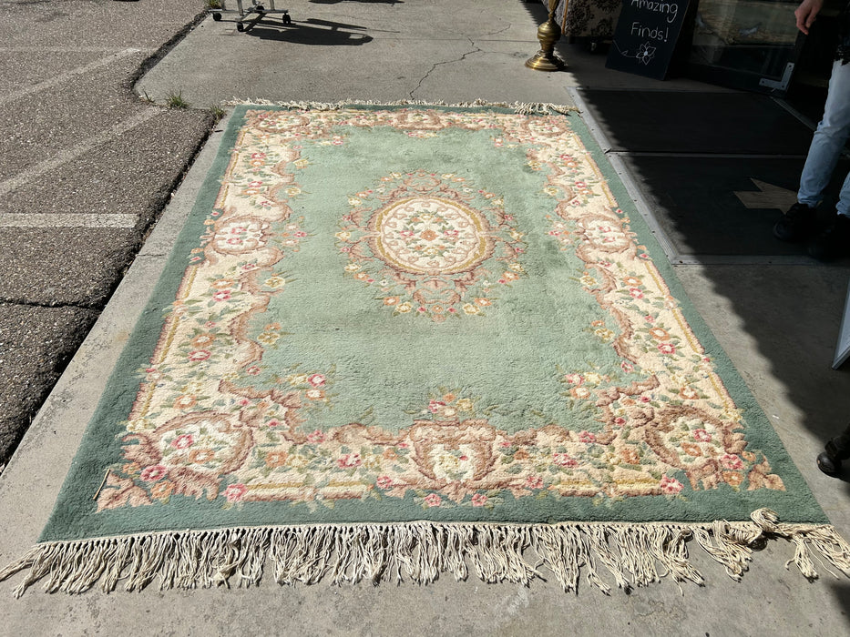 Virginia wool floral 6x9 area rug 34203