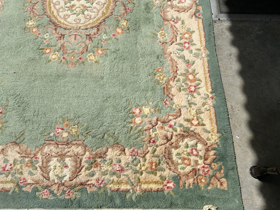 Virginia wool floral 6x9 area rug 34203