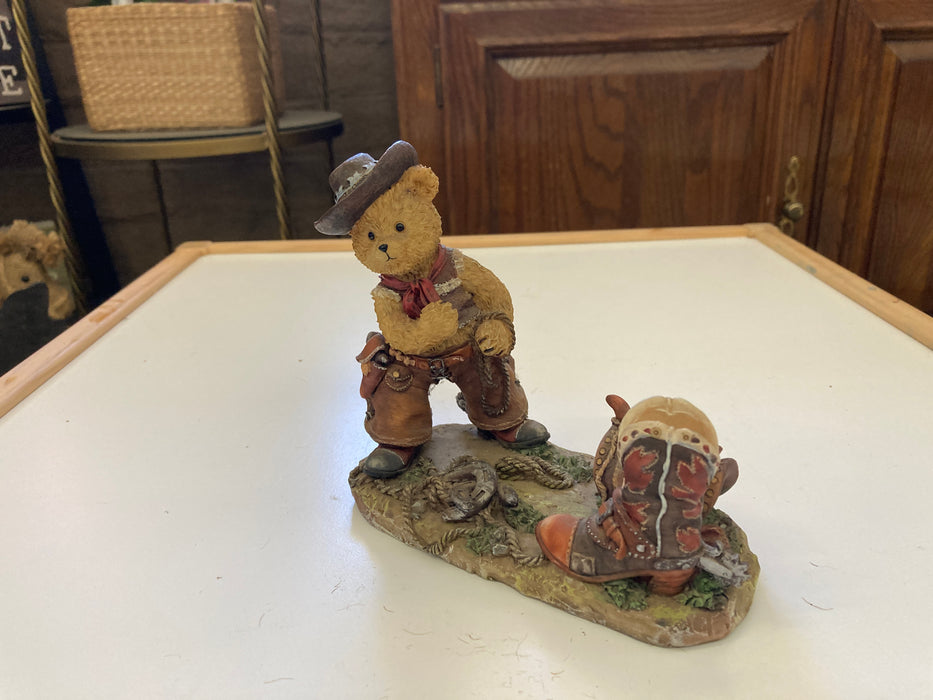 Cowboy bear figurine 32309