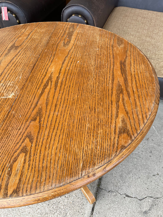 Wood round kitchen or dining table 32347
