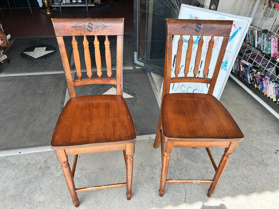 Solid wood barstools 24 inch seat height 34208
