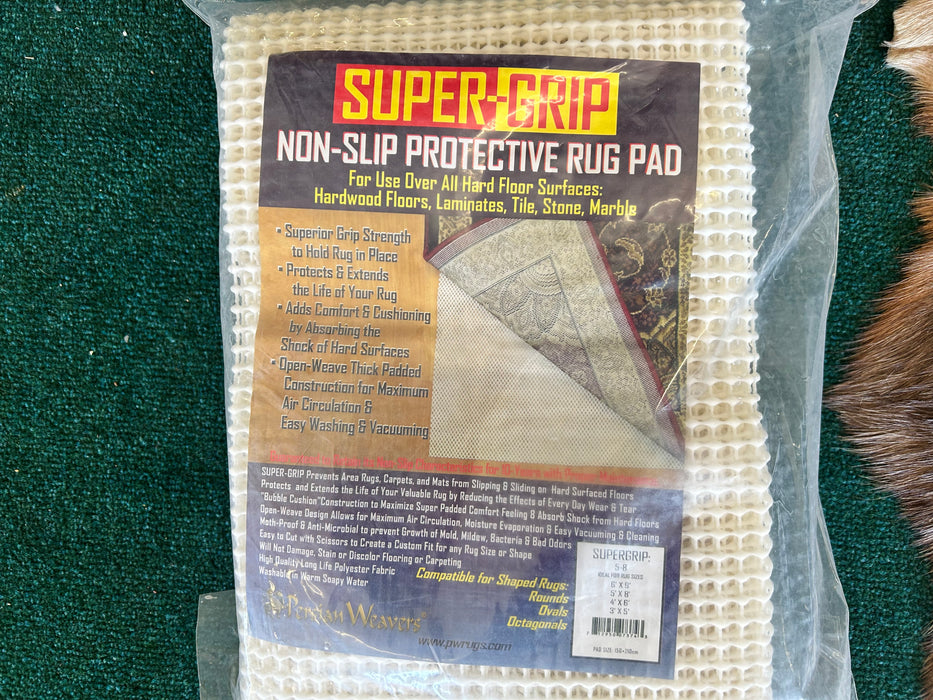 Super grip non slip protective 5x8 rug pad NEW 33797