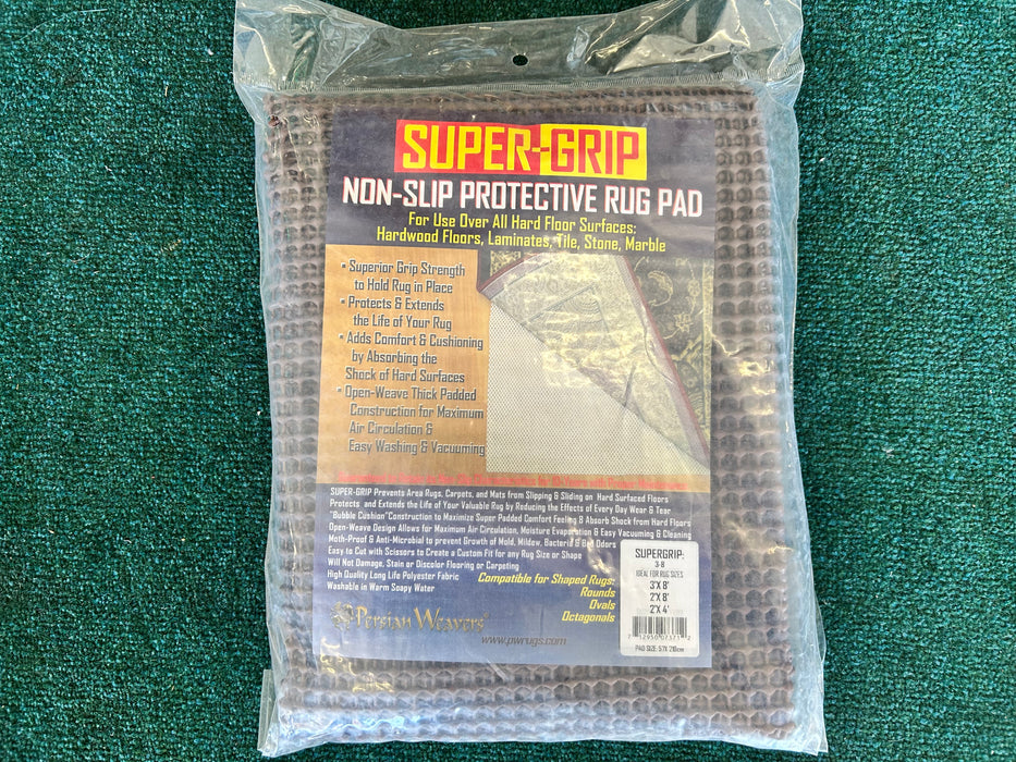 Super grip non slip protective 3x8 runner rug pad NEW 33798