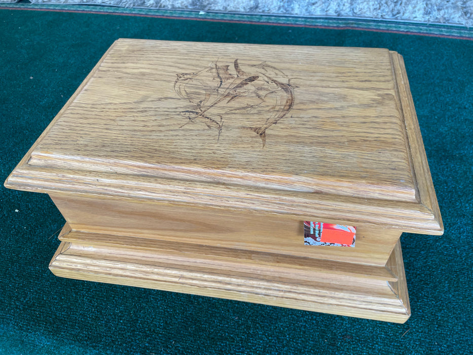Marlin wood box cigar case 32408