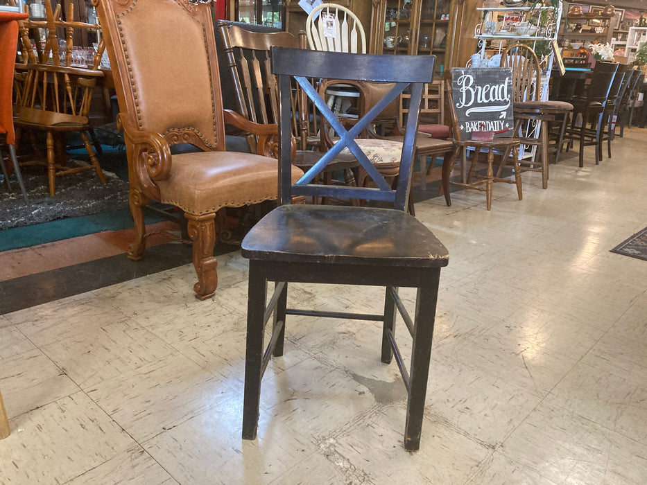 Black wood dining chair 31232
