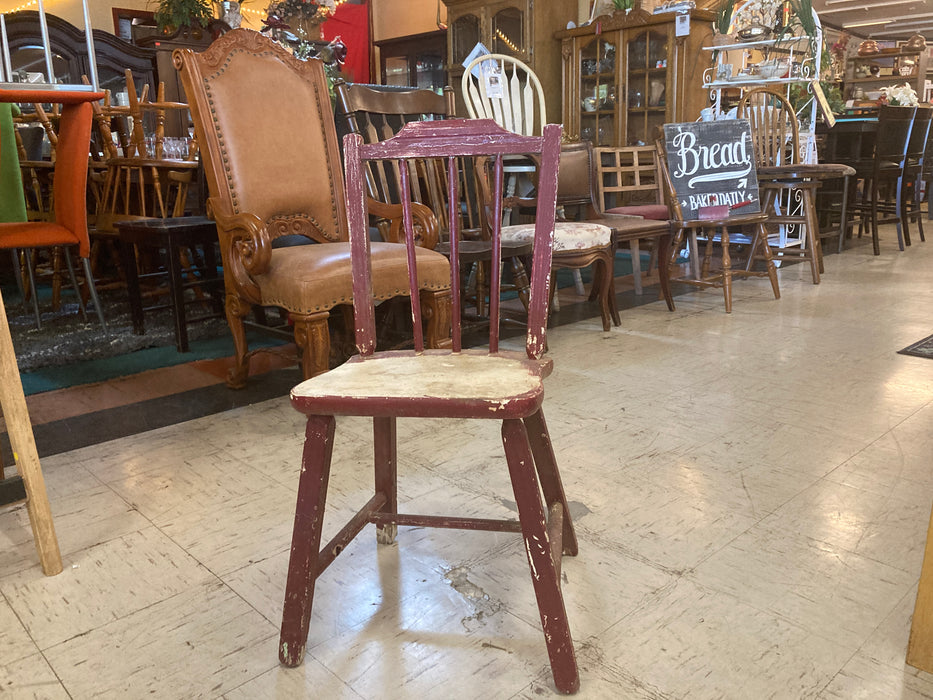 Wood kitchen or dining chair AS IS 31250