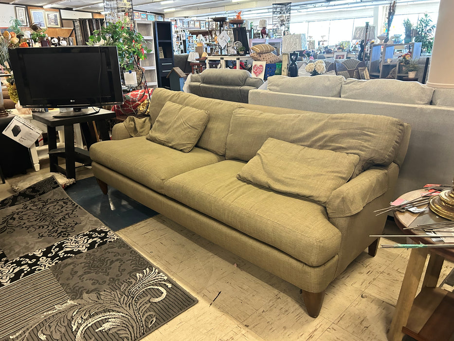 Olive green sofa couch 33814