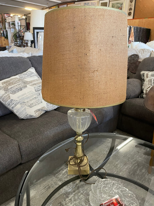 Brass lamp with clear accent 31237