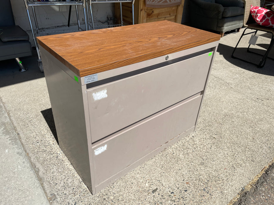 2 file drawer lateral metal filing cabinet 32947