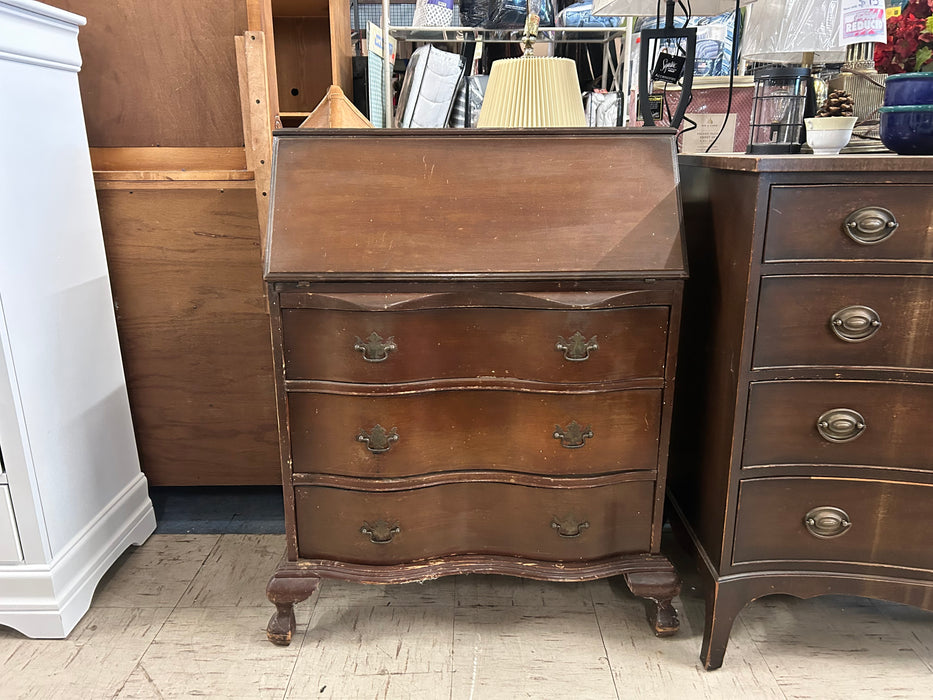 3 drawer small secretary desk 34004