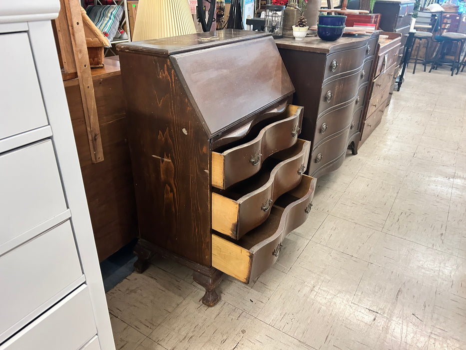 3 drawer small secretary desk 34004