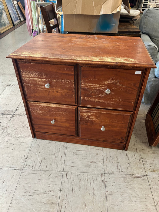 4 drawer square wooden filing cabinet 34009