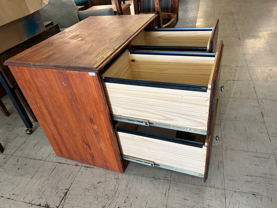 4 drawer square wooden filing cabinet 34009